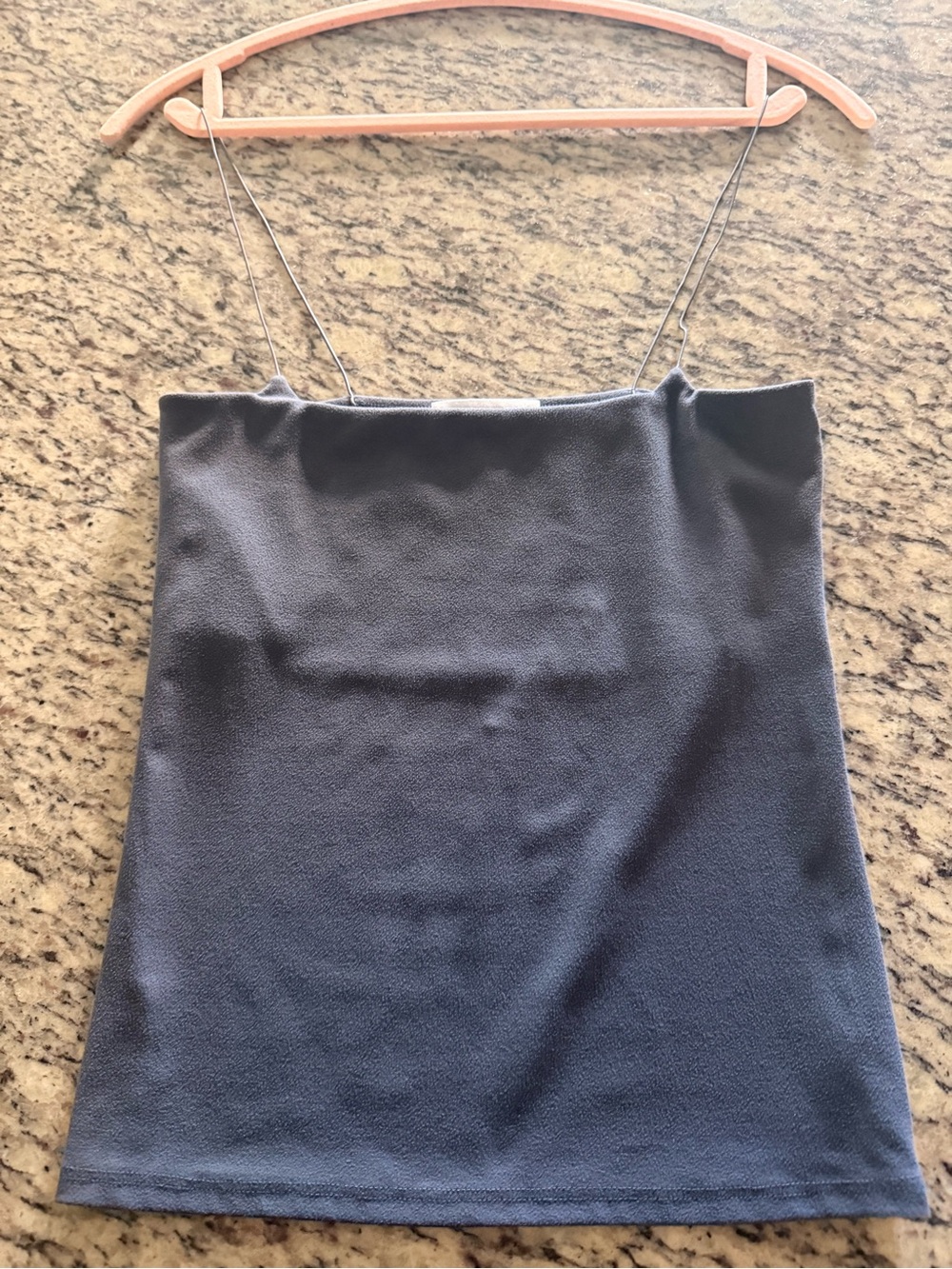 ♡ Joah Brown Corded Square Neck Cami Sueded Navy
